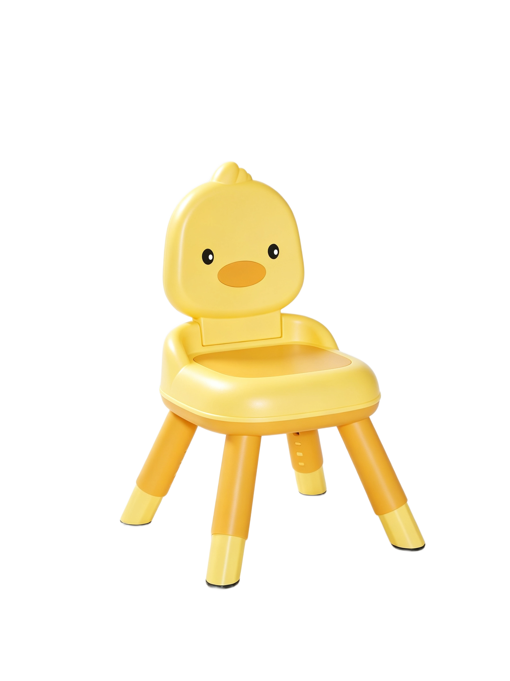 Multifunctional Portable PP Baby Chair with Cartoon Duck Design Adjustable Height School & Dining Bedroom Safety Chair