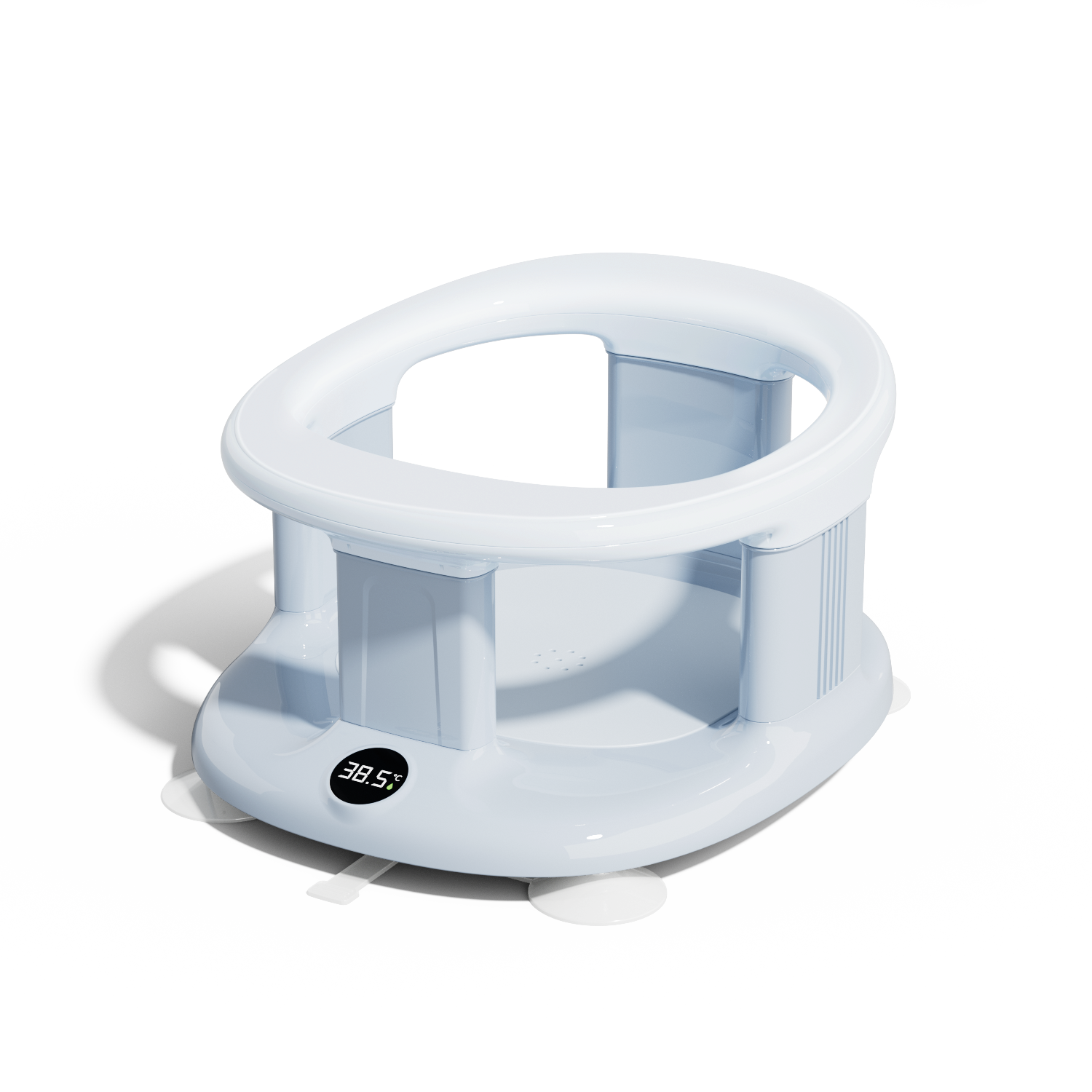 Baby Bath Seat with Non-Slip TPE Soft Seat, Rotating Safety Baby Shower Chair ASTM & CE Certification for Infant Bathing