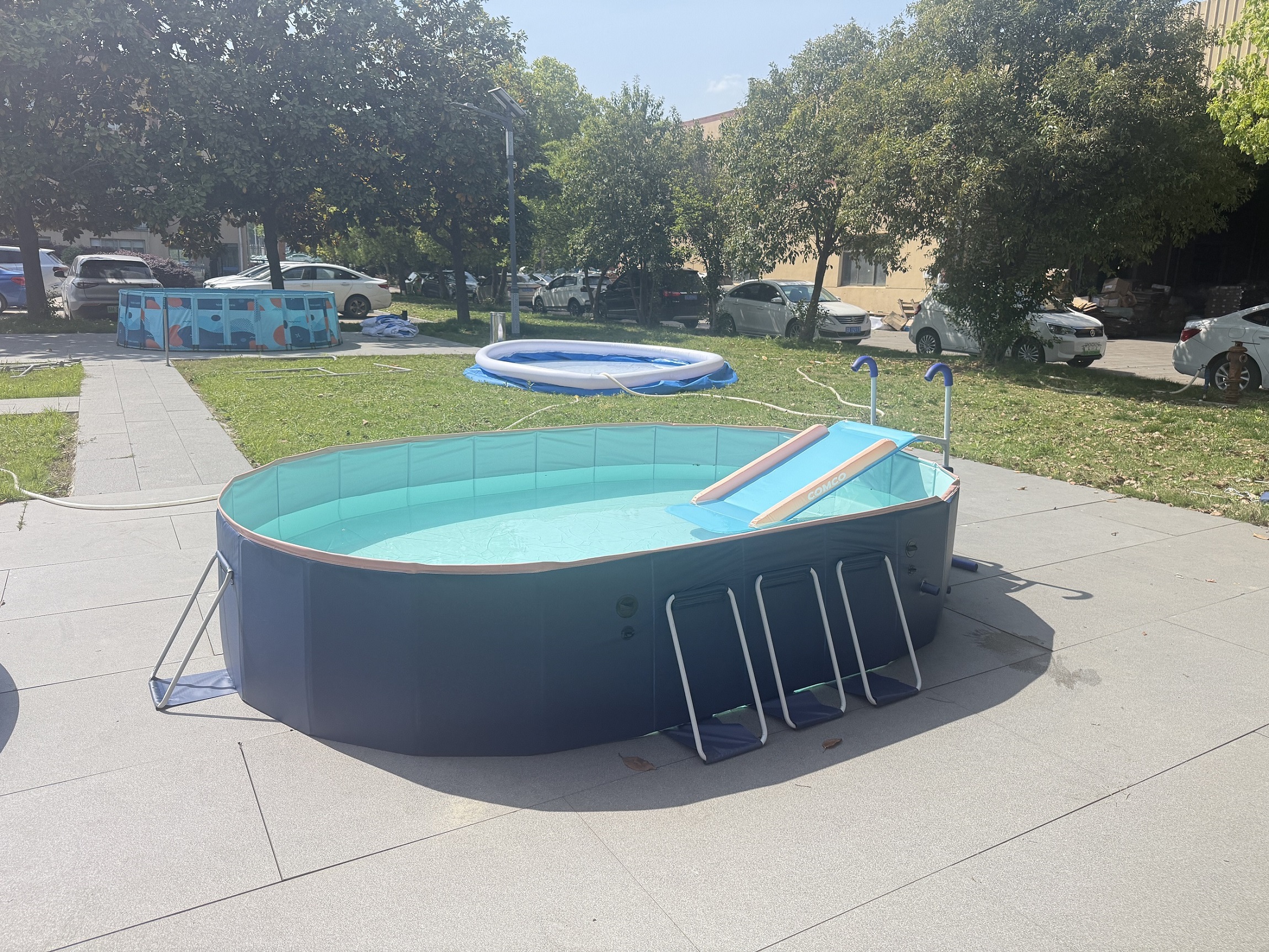 Steel‑pipe Supported Oval Non‑inflatable Pool