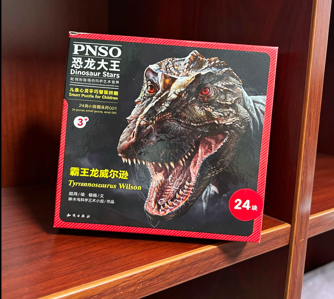 PNSO恐龙大王 霸王龙威尔逊 24块儿童心灵手巧智慧拼图