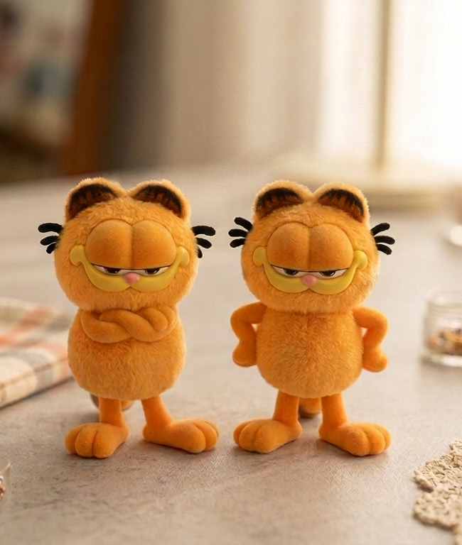 加菲猫家族毛绒挂件