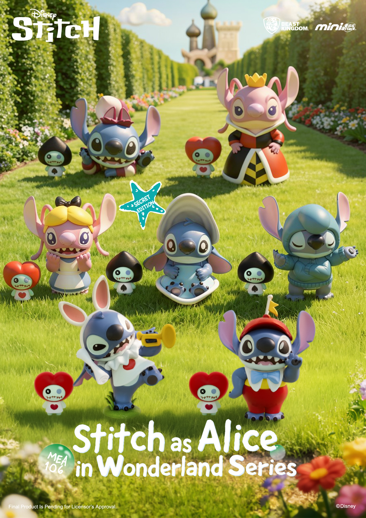 MEA-106 Stitch as Alice in wonderland series Blind box