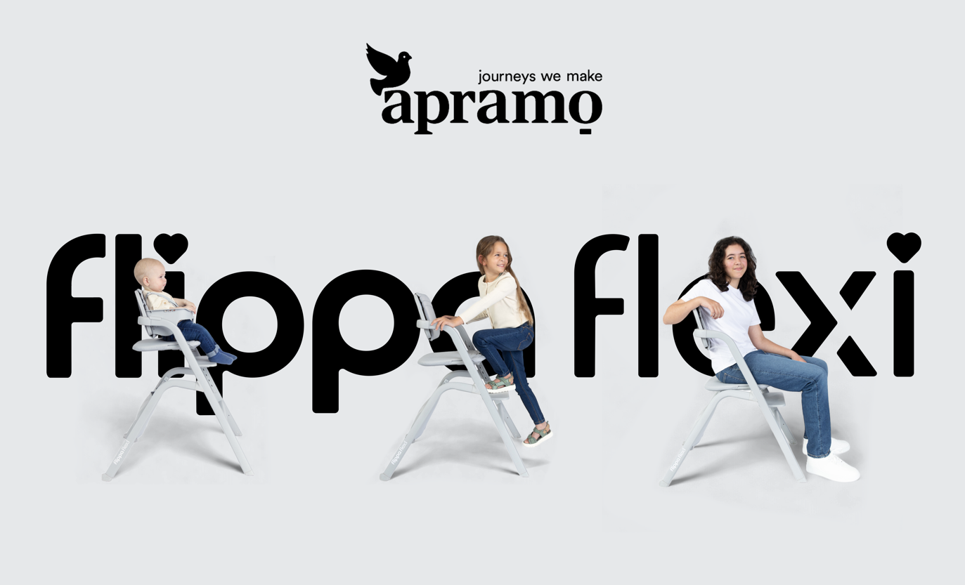 apramo® flippa flexi grow with me highchair