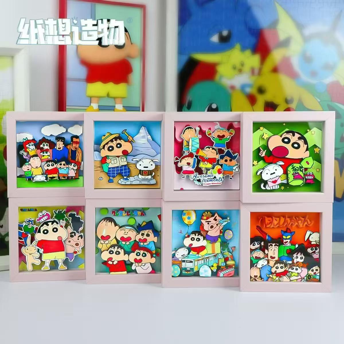 蜡笔小新DIY相框潮玩盲盒