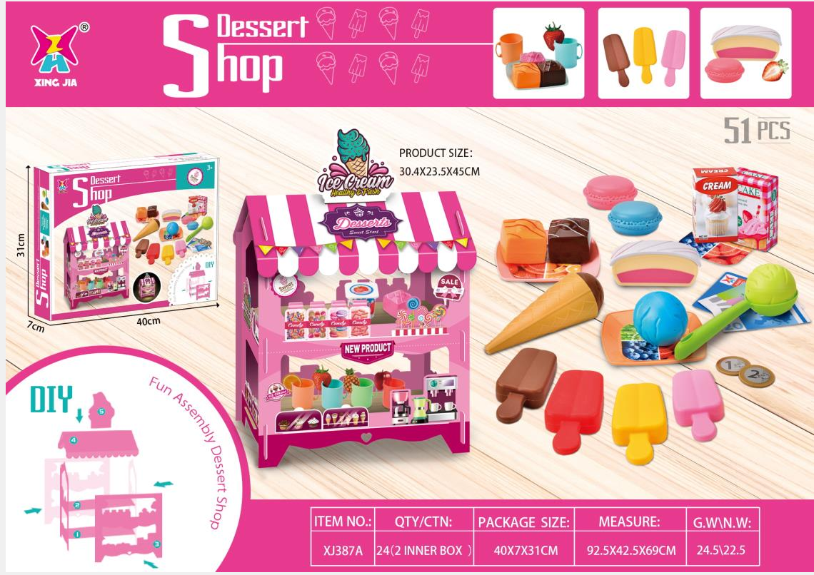 Children's ice cream shop playing house