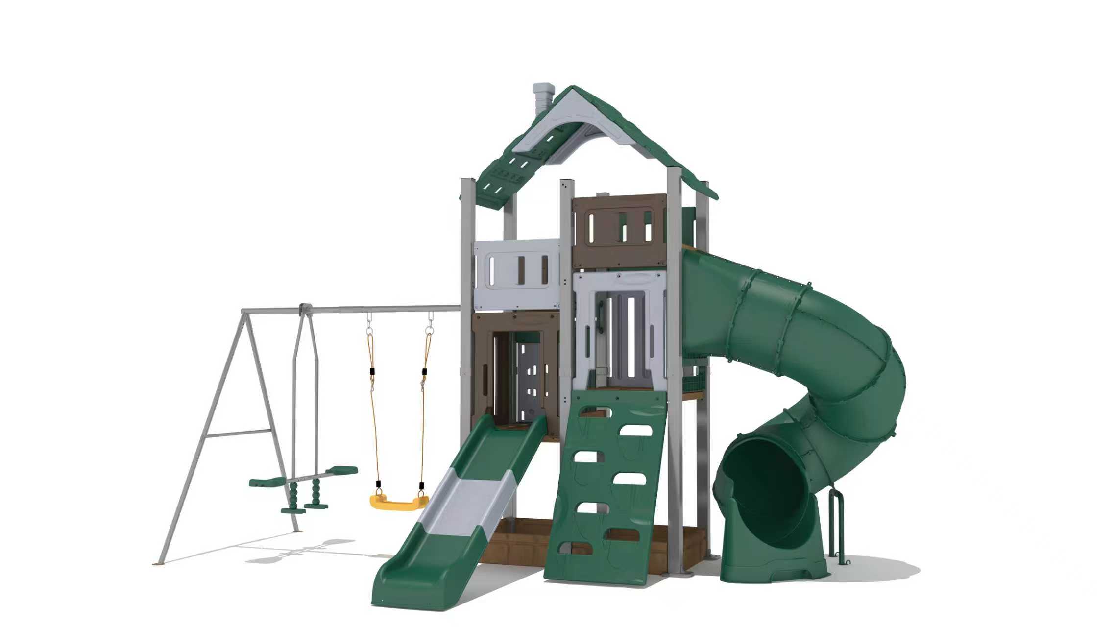Tree House Playground Slide Swing