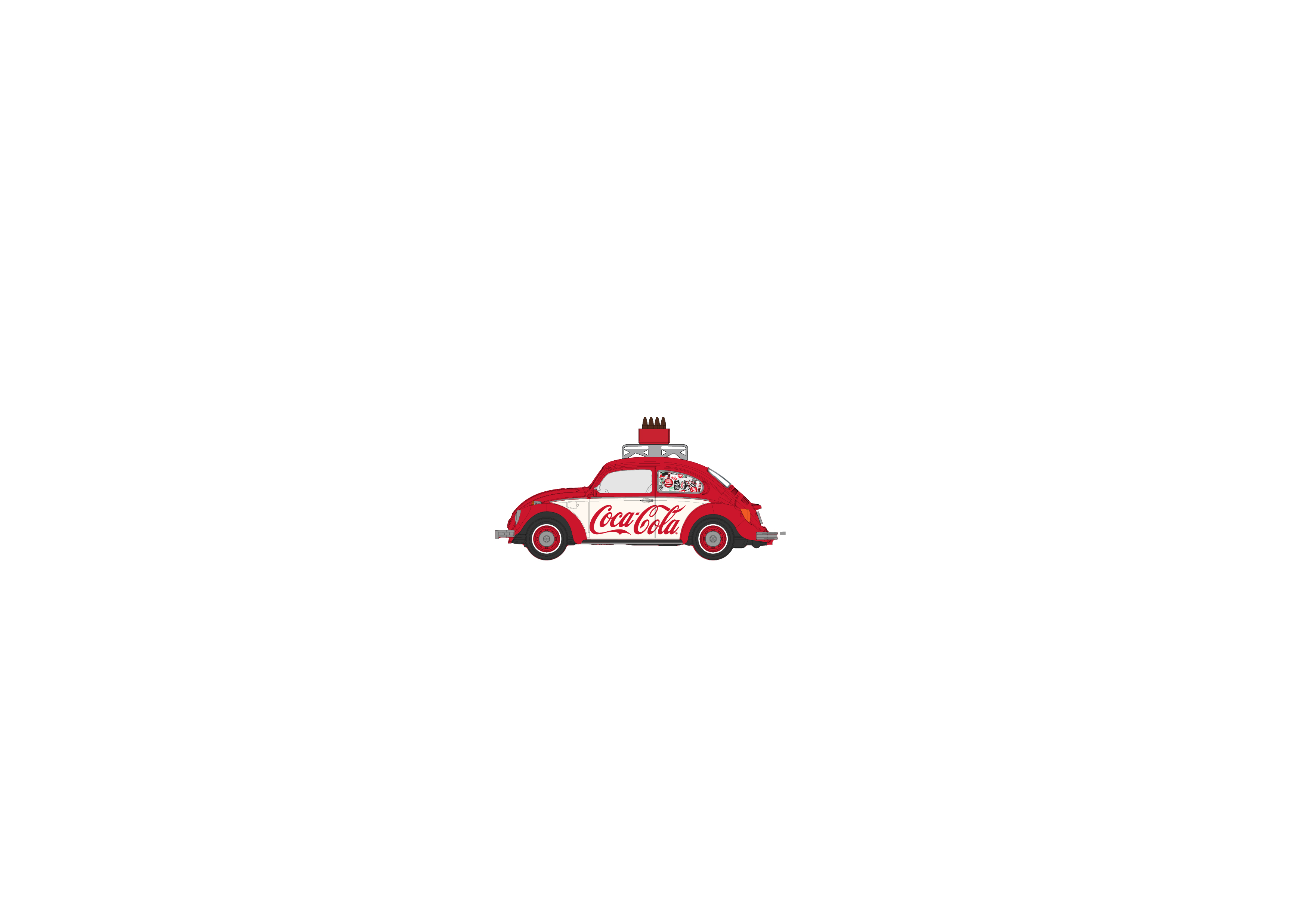 Tiny 城市 合金車仔 - VW Beetle 可口可乐