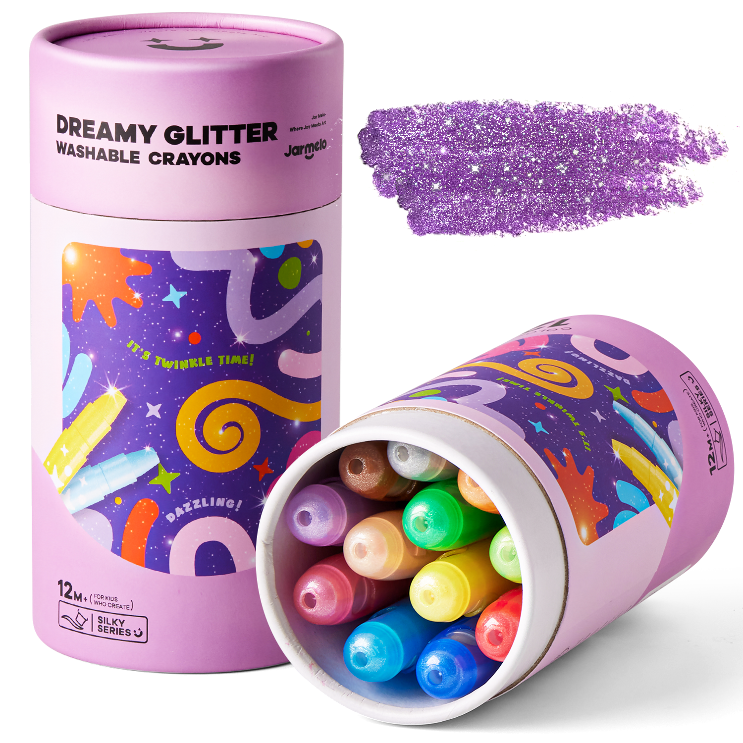 Dreamy Glitter Mess Free Crayons