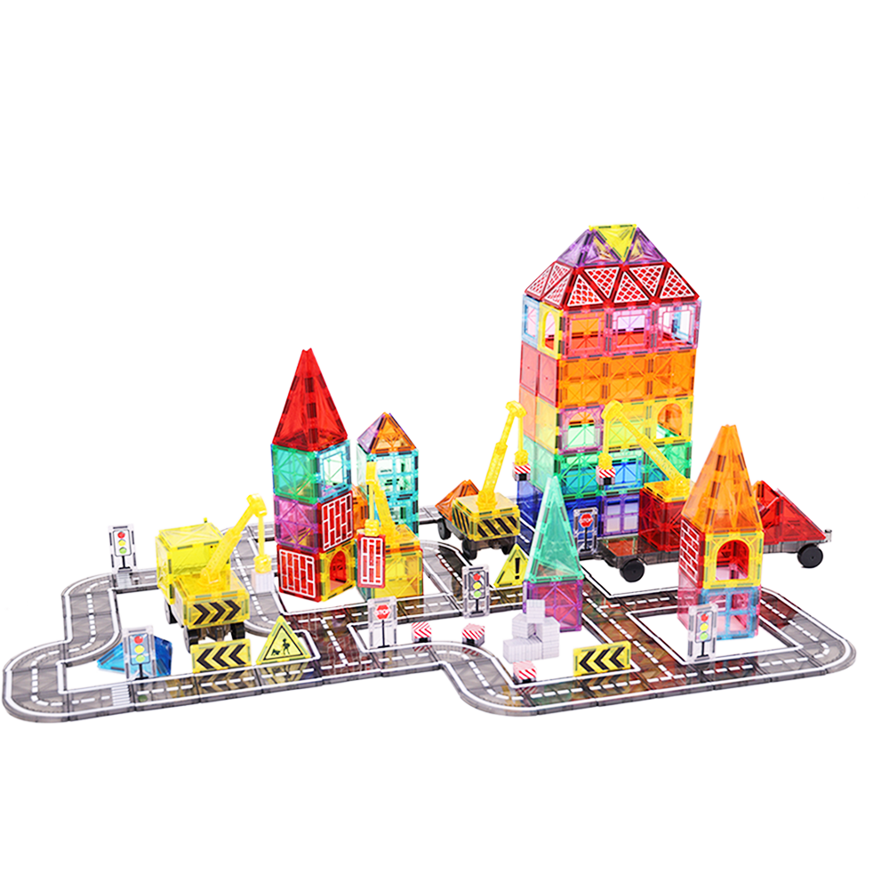 Magnetic Tiles City Road Theme Set