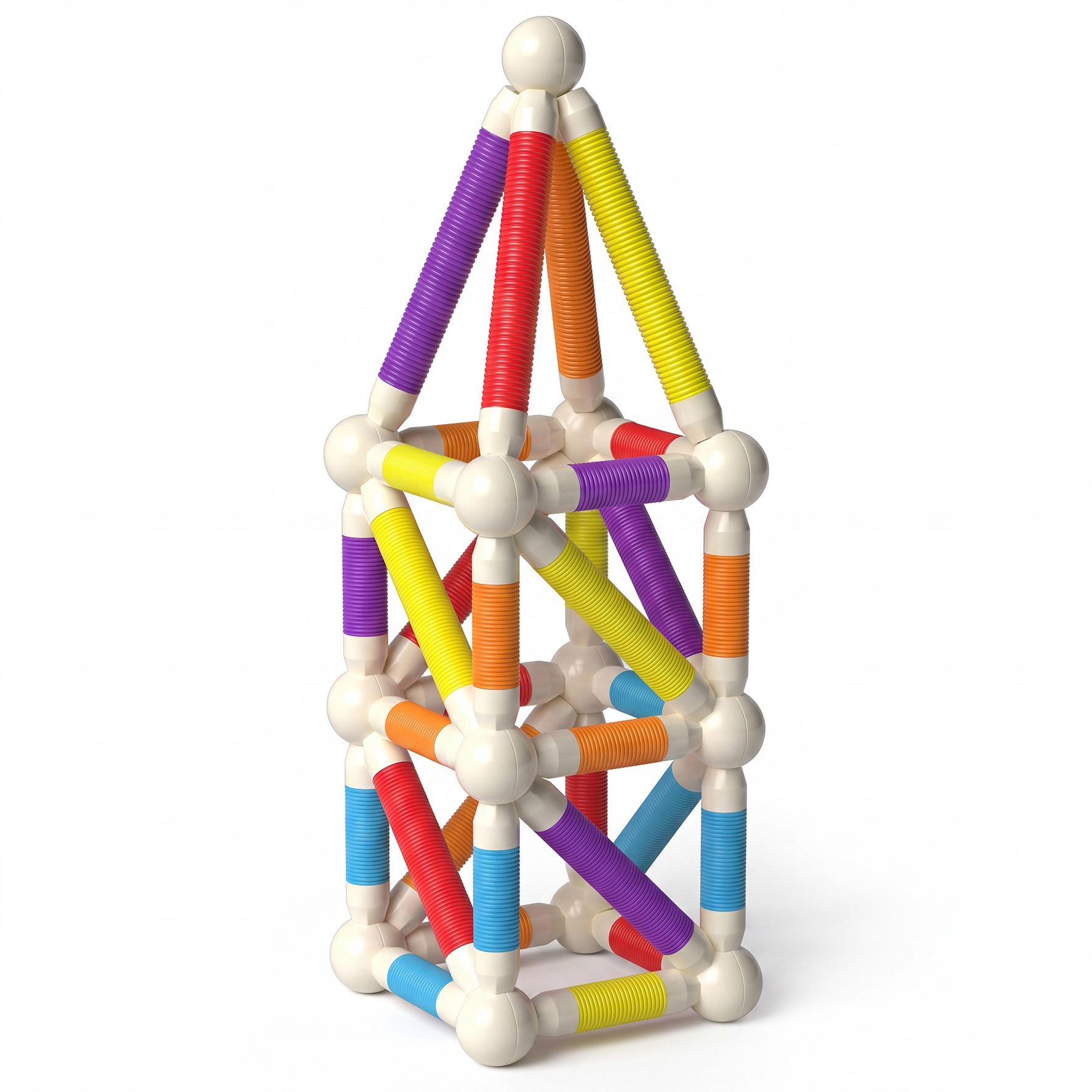 Retractable Magnetic Sticks Building Toy Set-Flexible Magnetic Rods & Balls