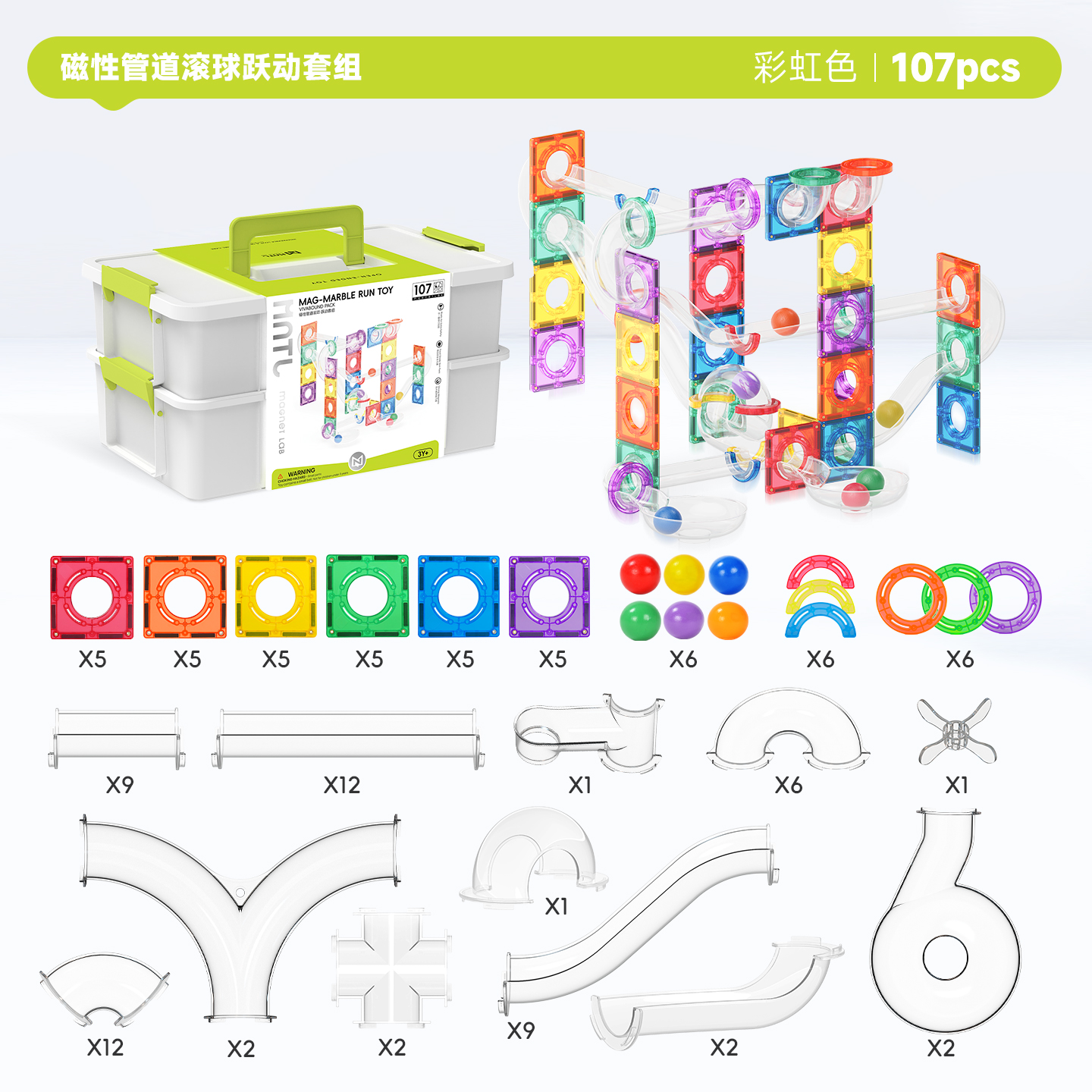 Mag-marble Run Toy Vivabound Pack