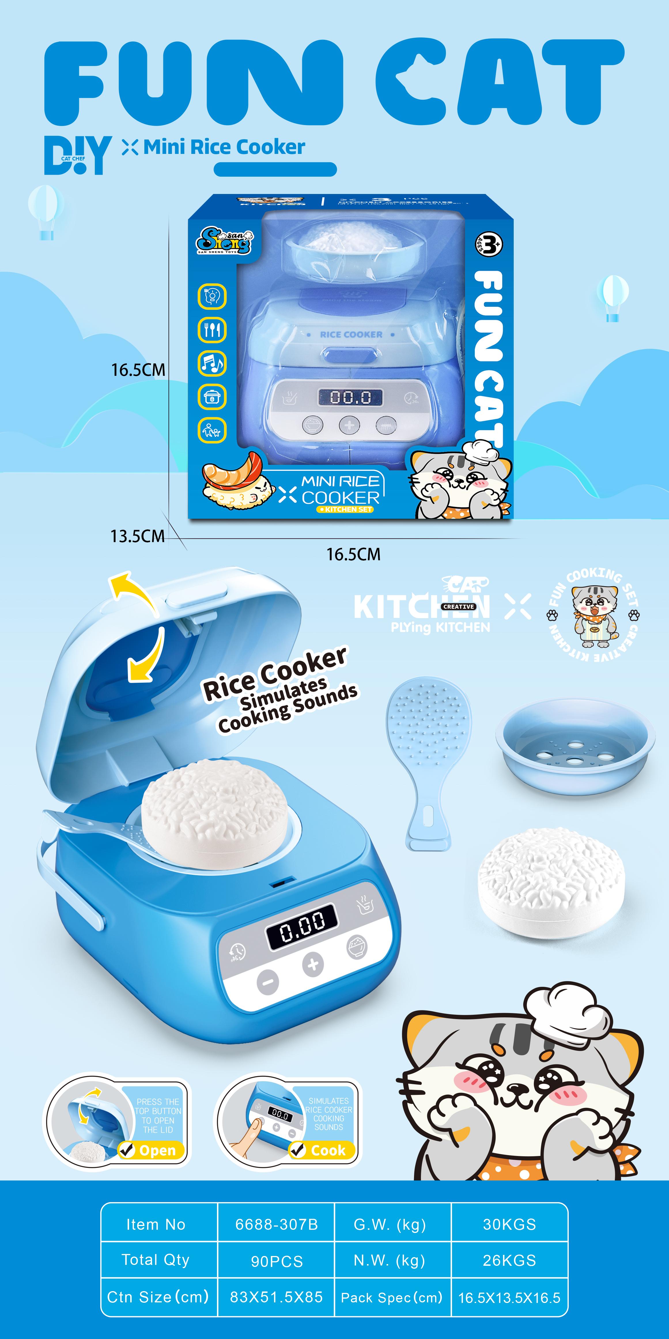 Kitchen Set Mini Rice Cooker（Blue Color）