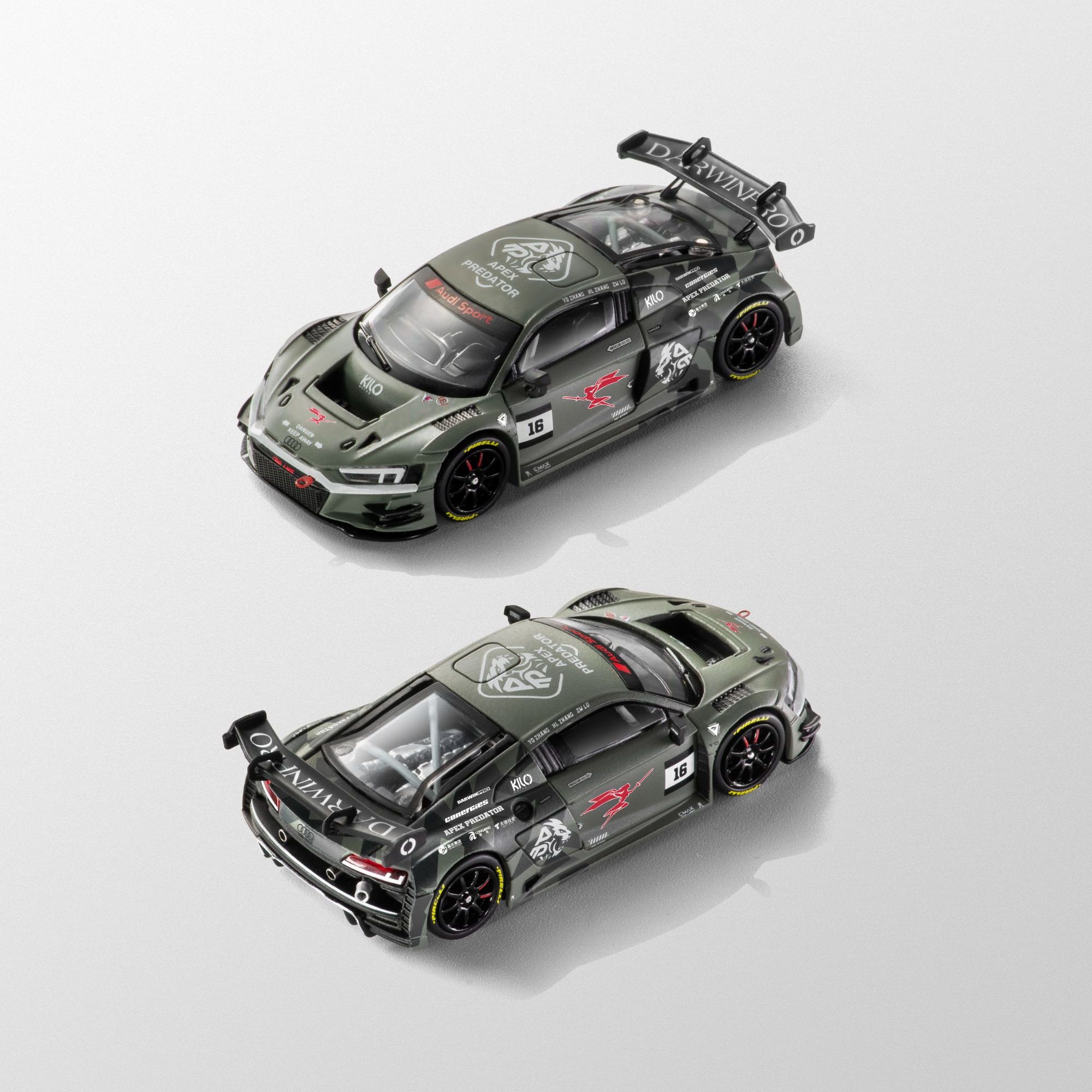 KILOworks女武神1/64 AUDI R8 LMS GT3 EVO II 合金汽车模型