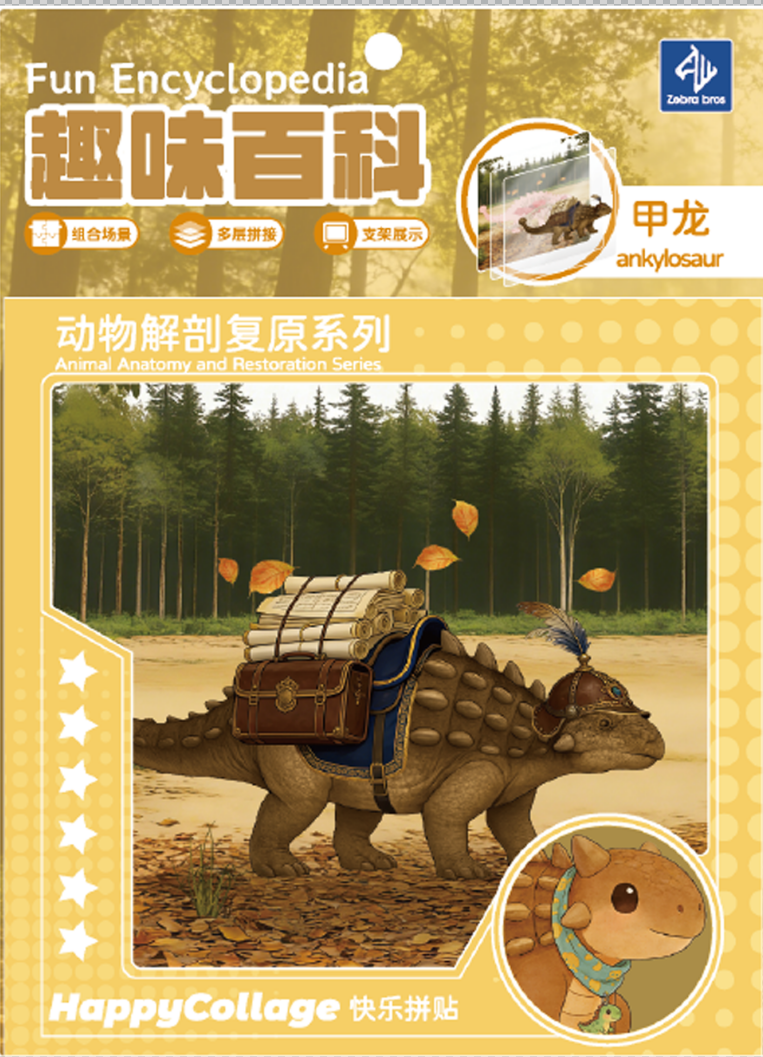 Animal Encyclopedia: Prehistoric Creatures Series (8 Assorted Styles)