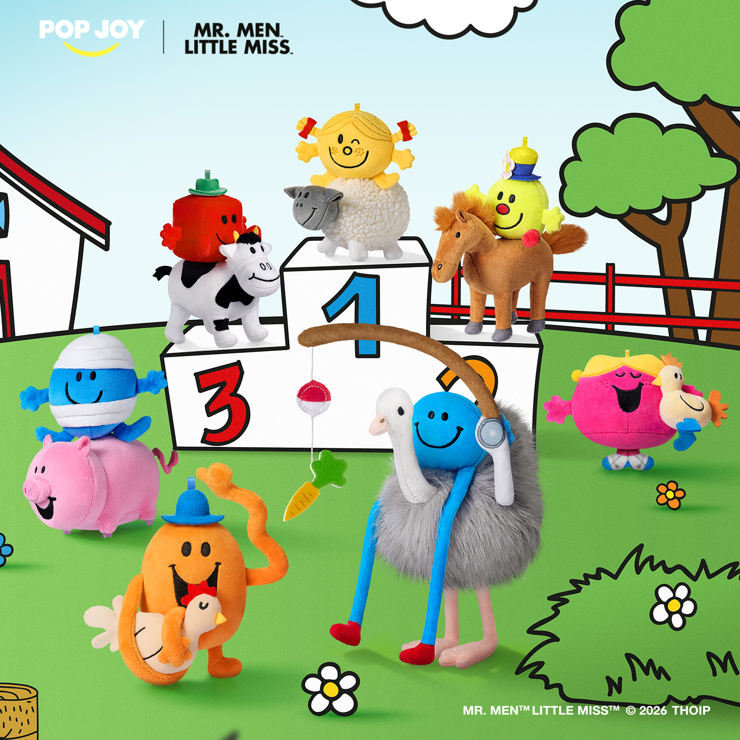 Mr. Men Little Miss Colorful Farm Series - Farm Adventure Plush Blind Box