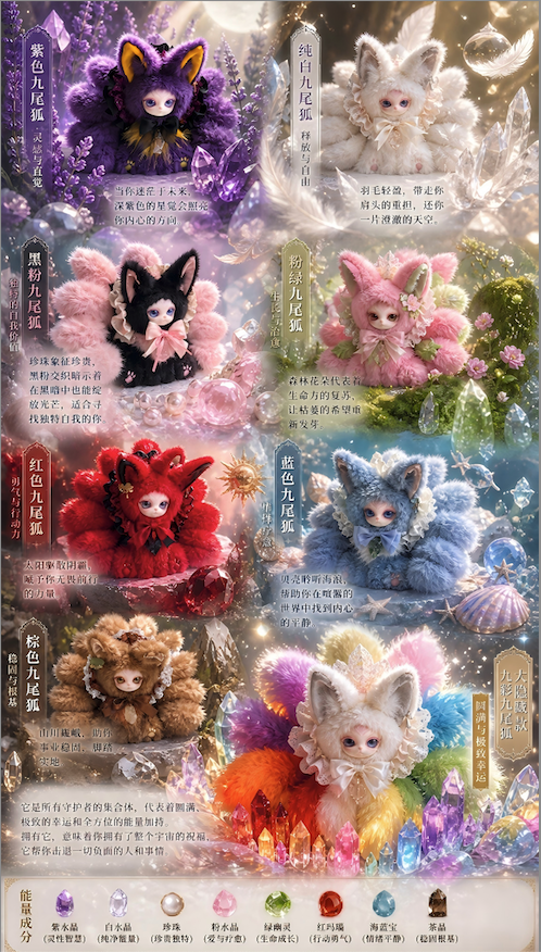 Fu You Jiǔwěi Lù Magic Crystal Series