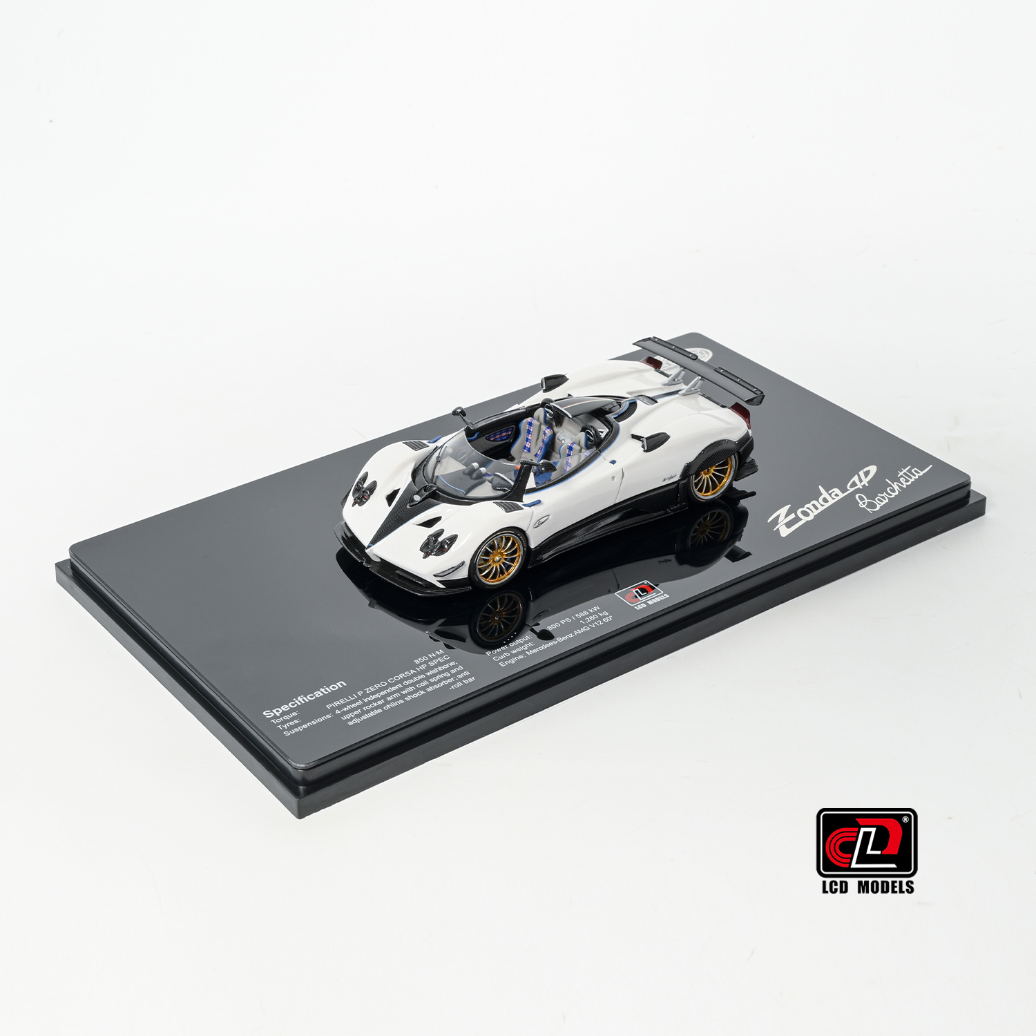 1/43比例帕加尼宗达HP 白色