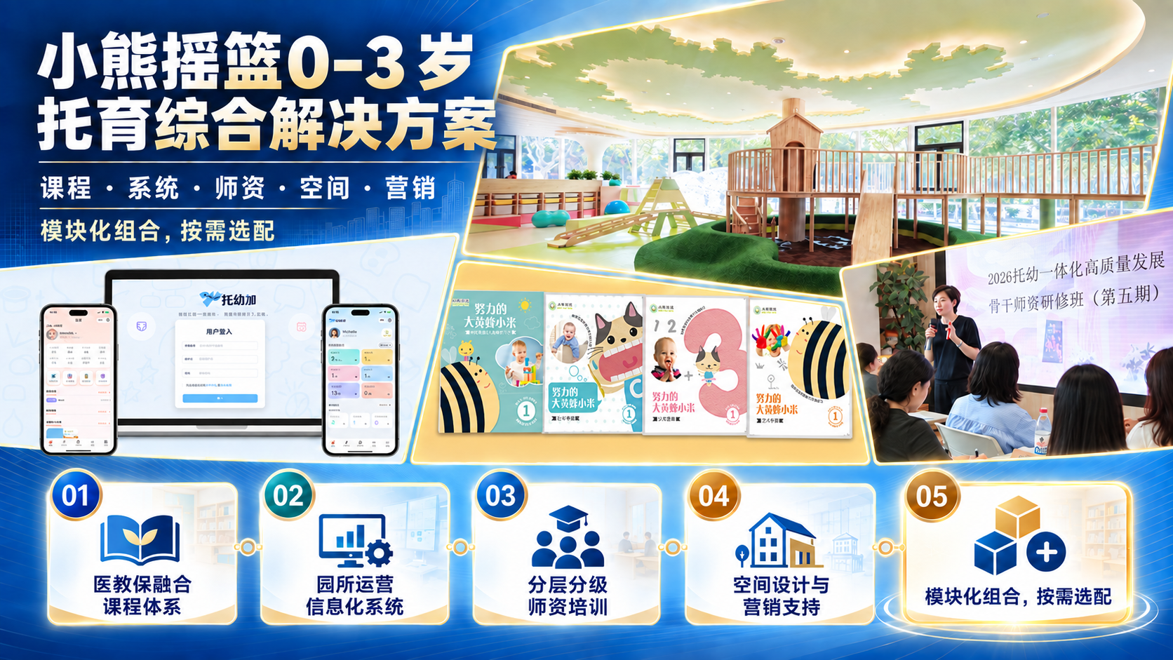 小熊摇篮 0-3 岁托育综合解决方案