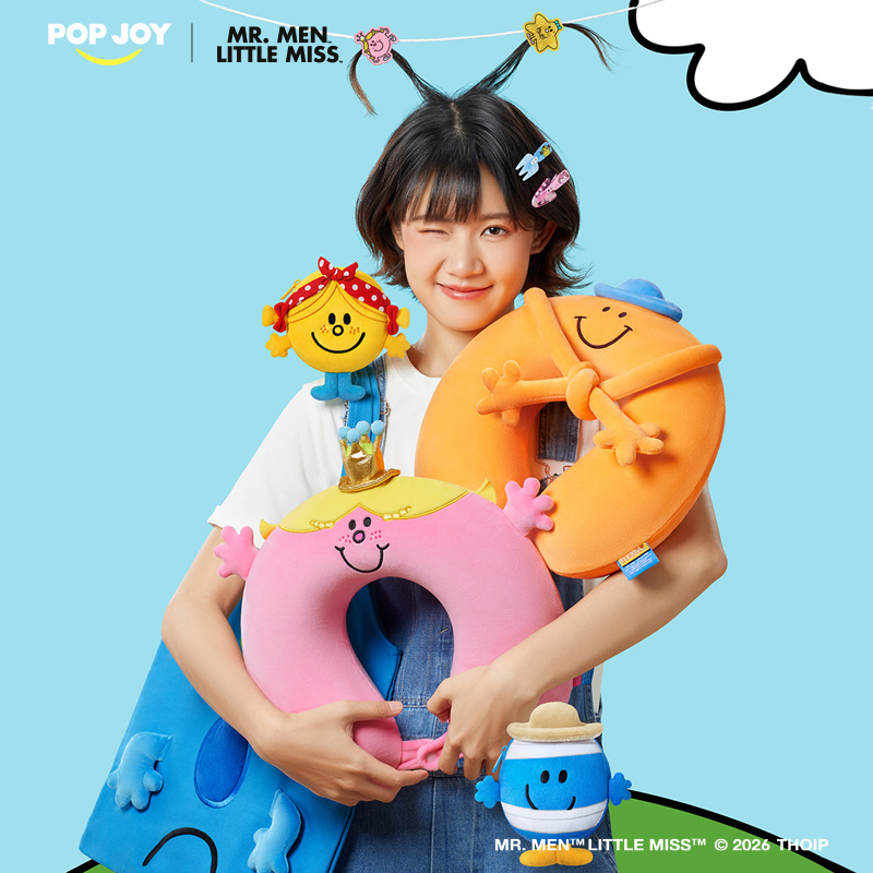 Mr. Men and Little Miss Colorful Farm Series - U-shaped Pillow