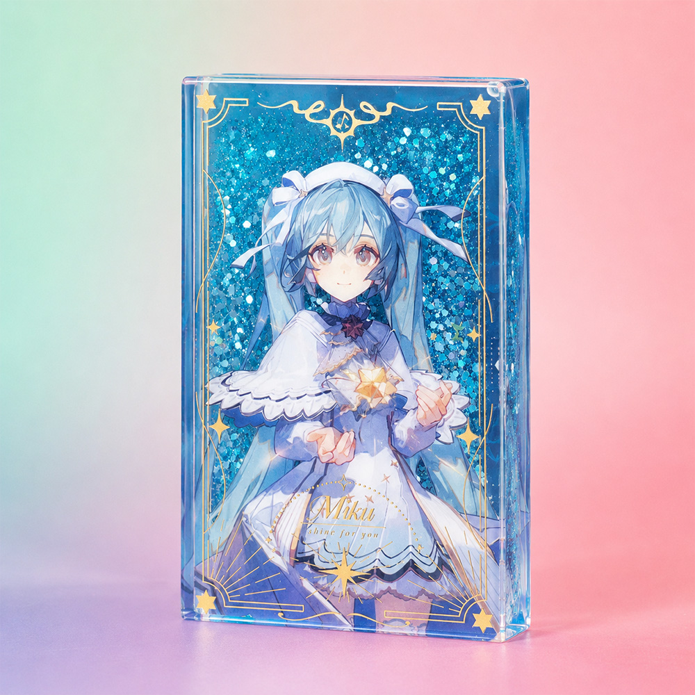 Custom Liquid-Filled Acrylic Display Piece