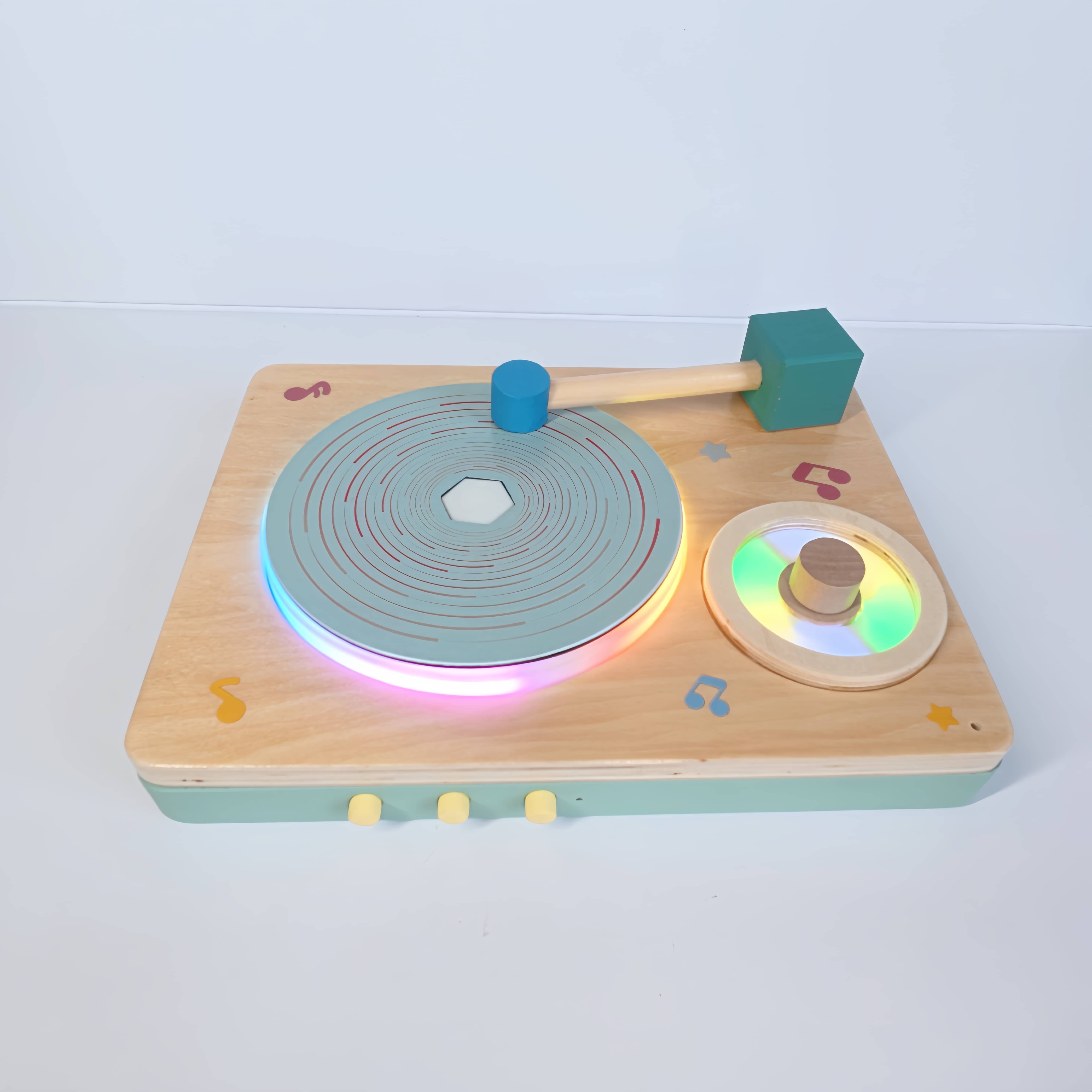 Wooden Record Player Toy