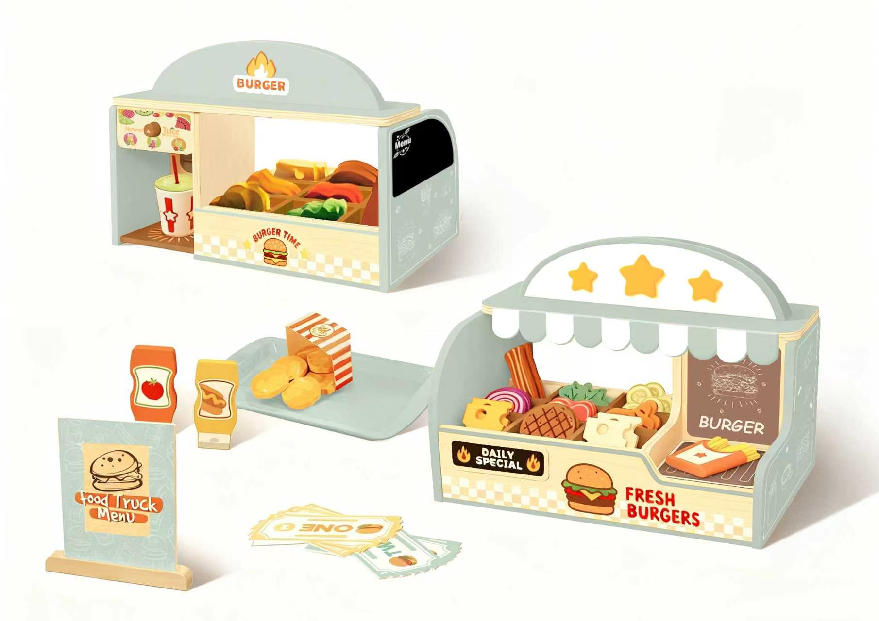 Wooden Burger Shop