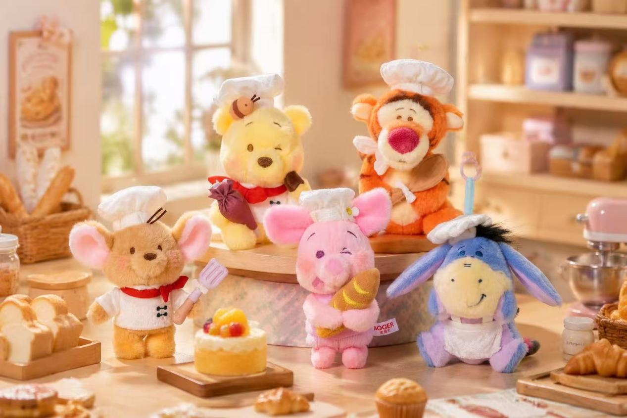 Hundred‑Acre Wood Baking Series Plush Charms