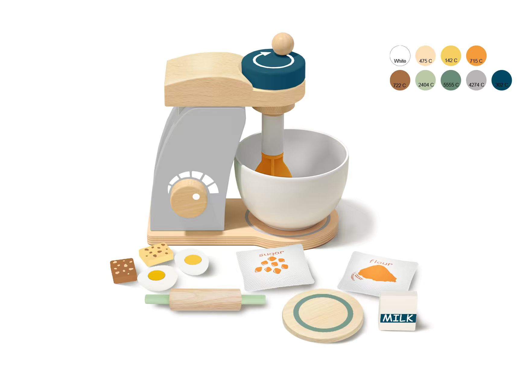 Wooden Mixer Pretend Play Toy