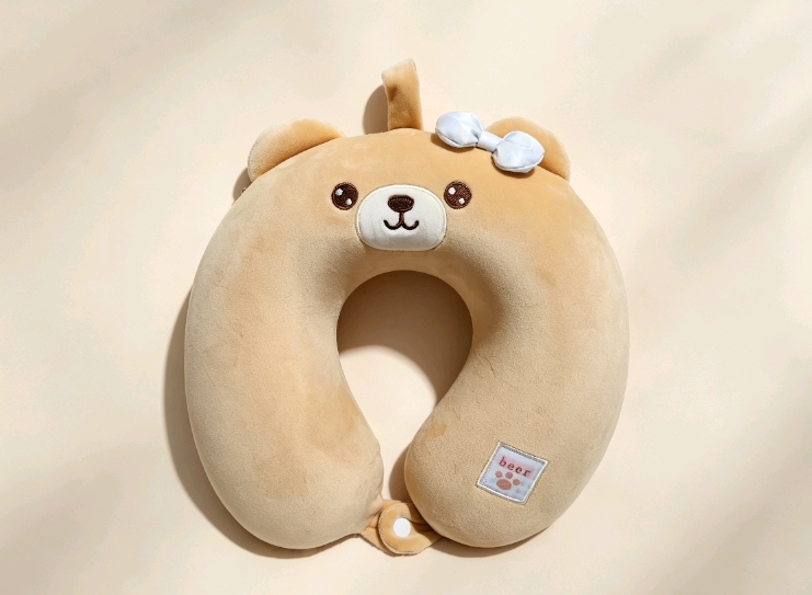 卡通小熊记忆棉U型枕