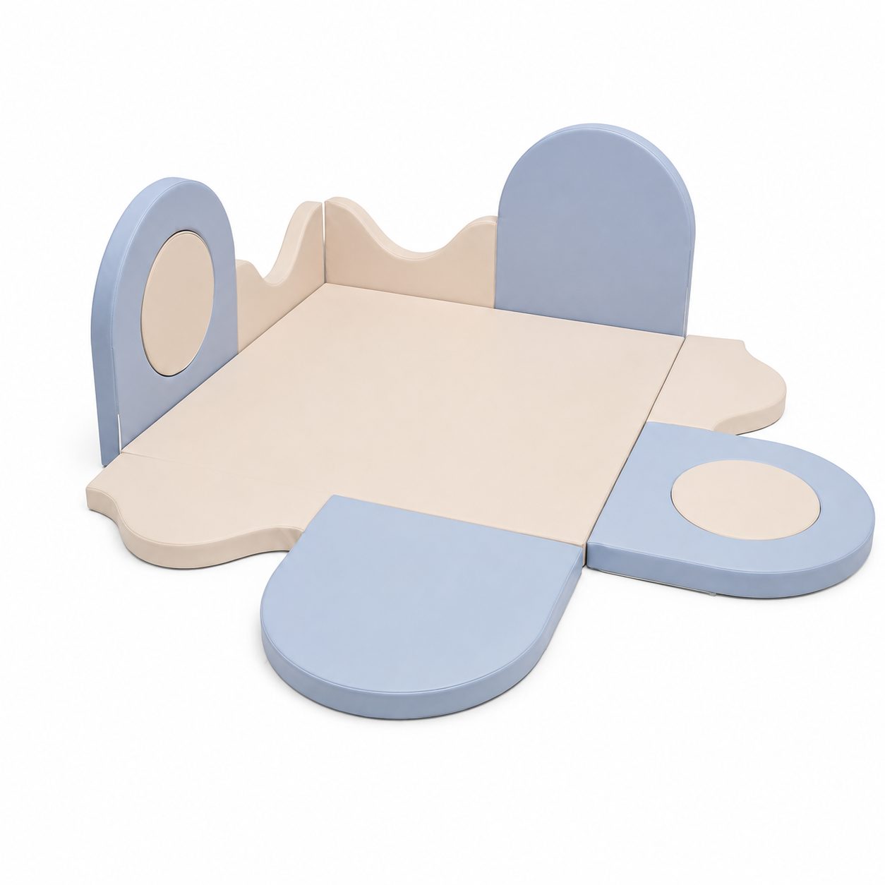 Kids Foldable Play Mat with Soft Sides