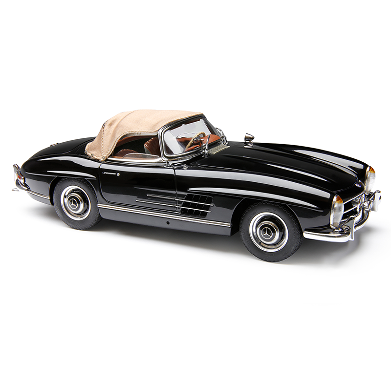 CMC Mercedes-Benz 300 SL,W198, Softtop open, black / beige Mit funktionalem Dach