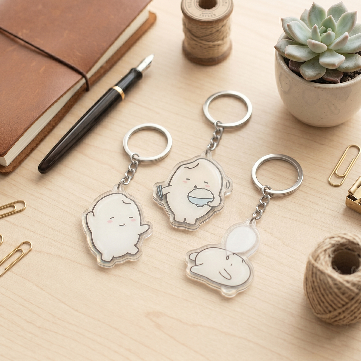 Ricey Acrylic Keychain Series