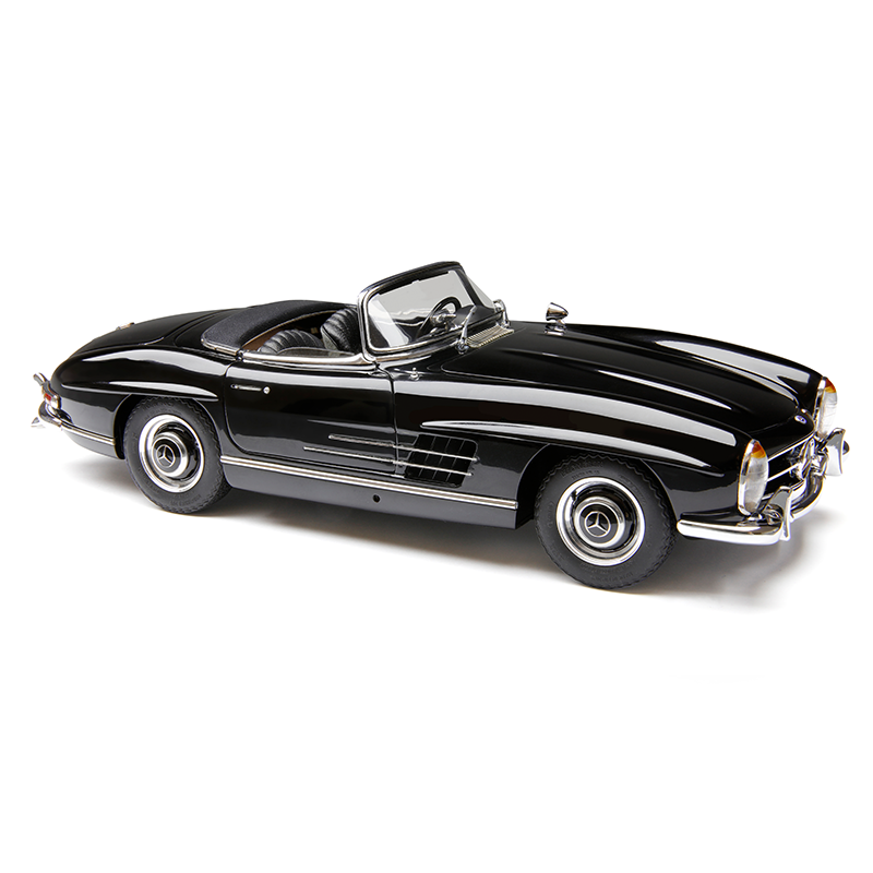 CMC Mercedes-Benz 300 SL,W198, Softtop open, black / black with functional side