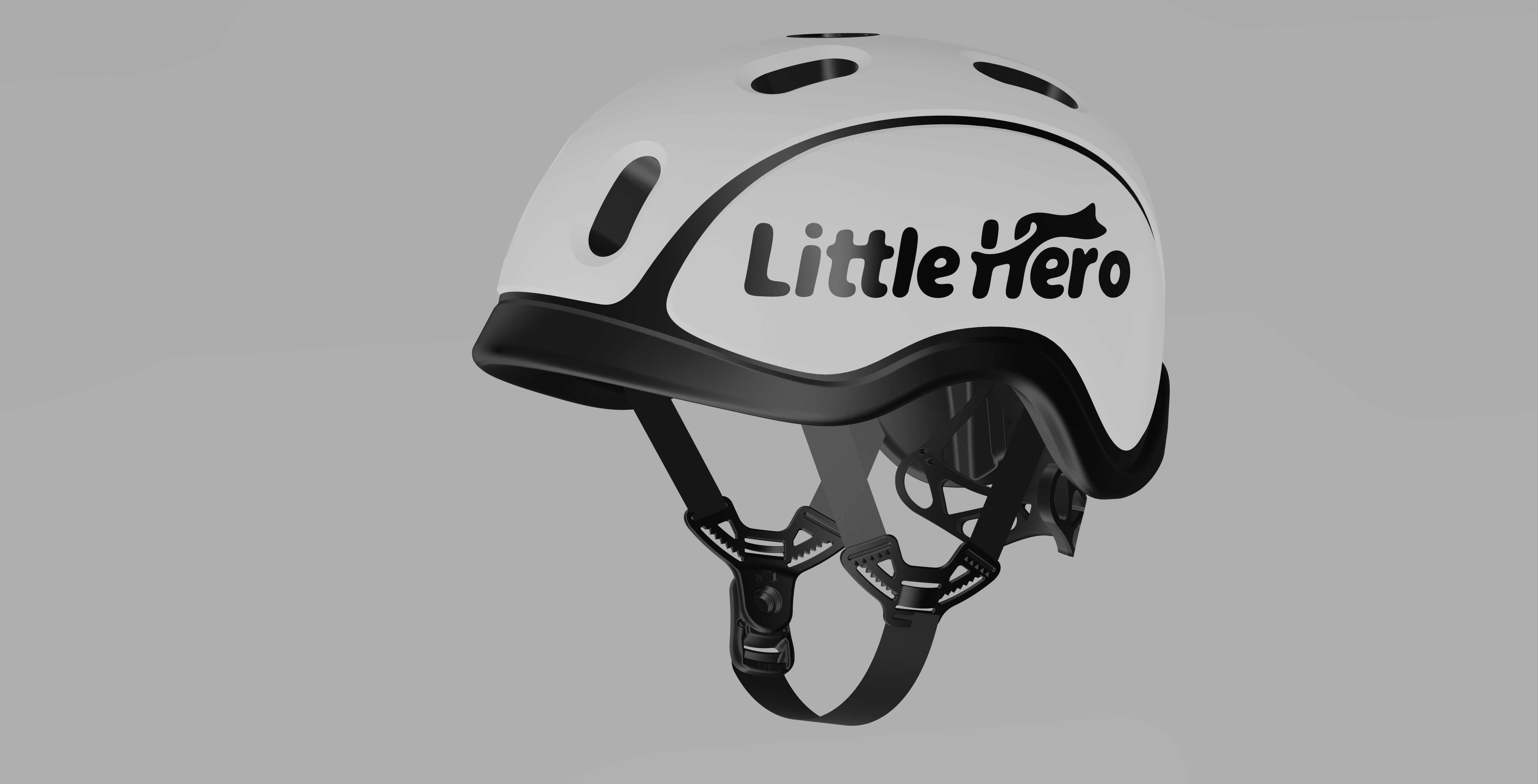 Little Hero凌云系列HS1儿童智能头盔 云墨白