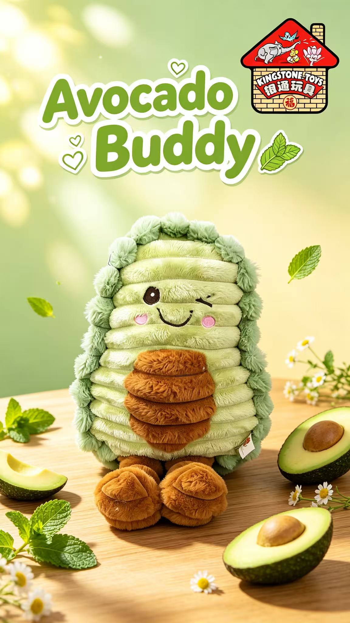 毛绒牛油果