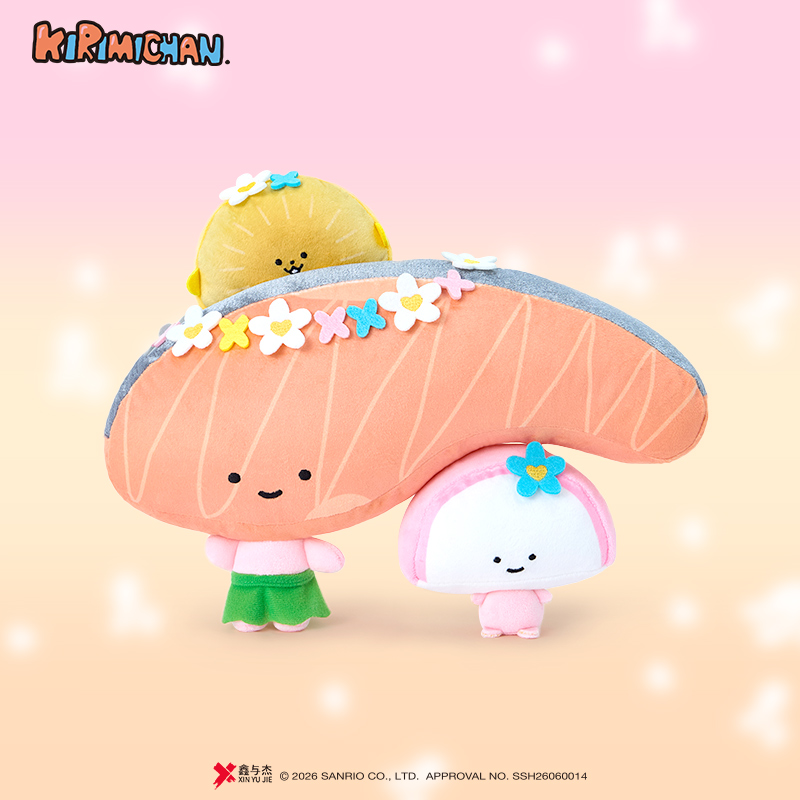 切片妞花环度假公仔
