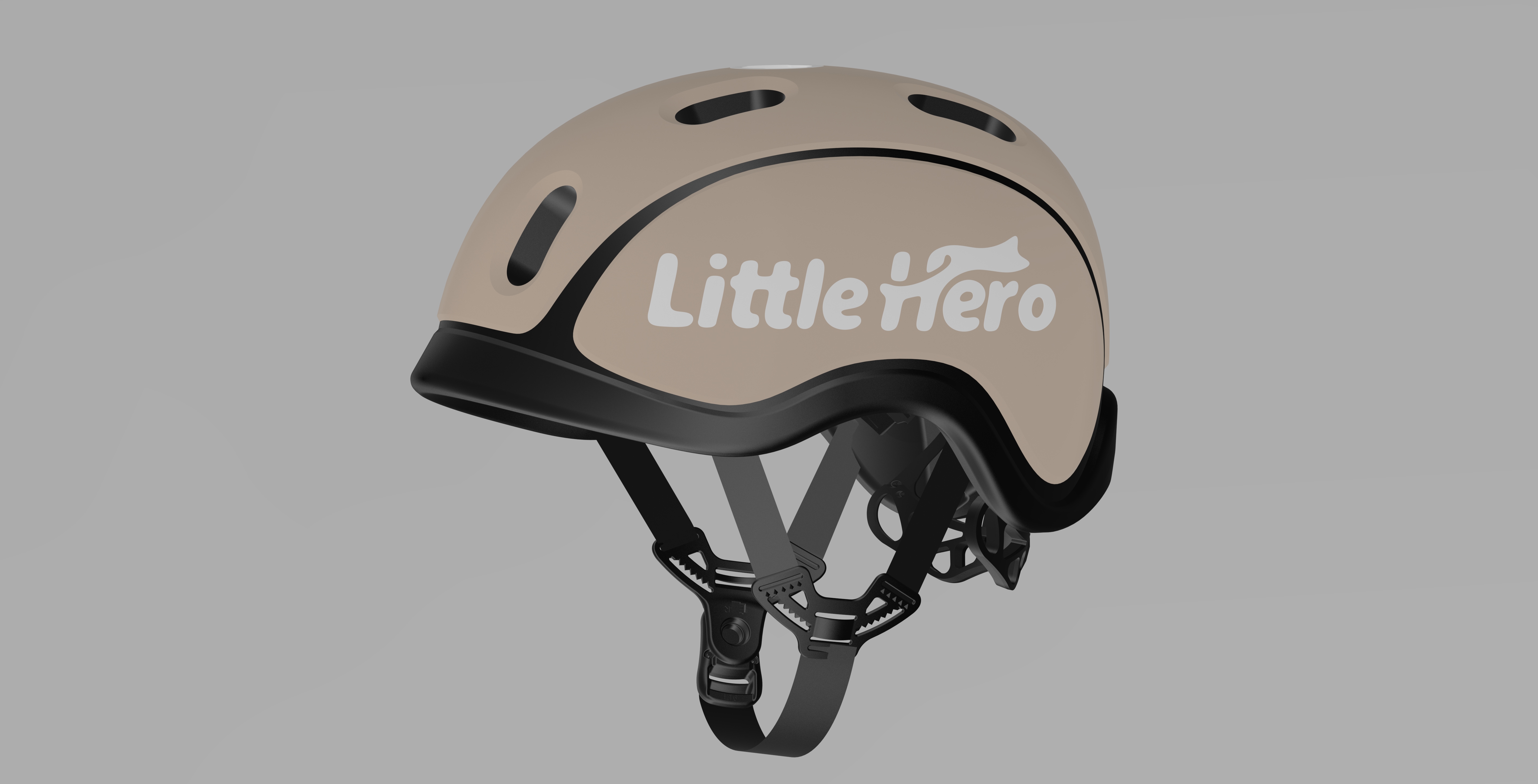 Little Hero凌云系列HS1儿童智能头盔 卡其米