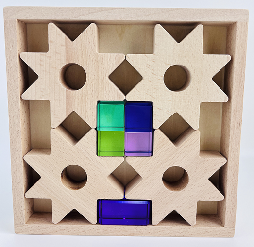 Wood and acrylic blocks