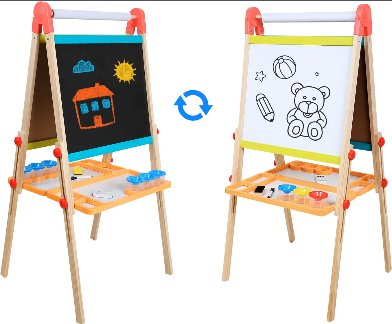 Kids Art Easel with Paper Roll