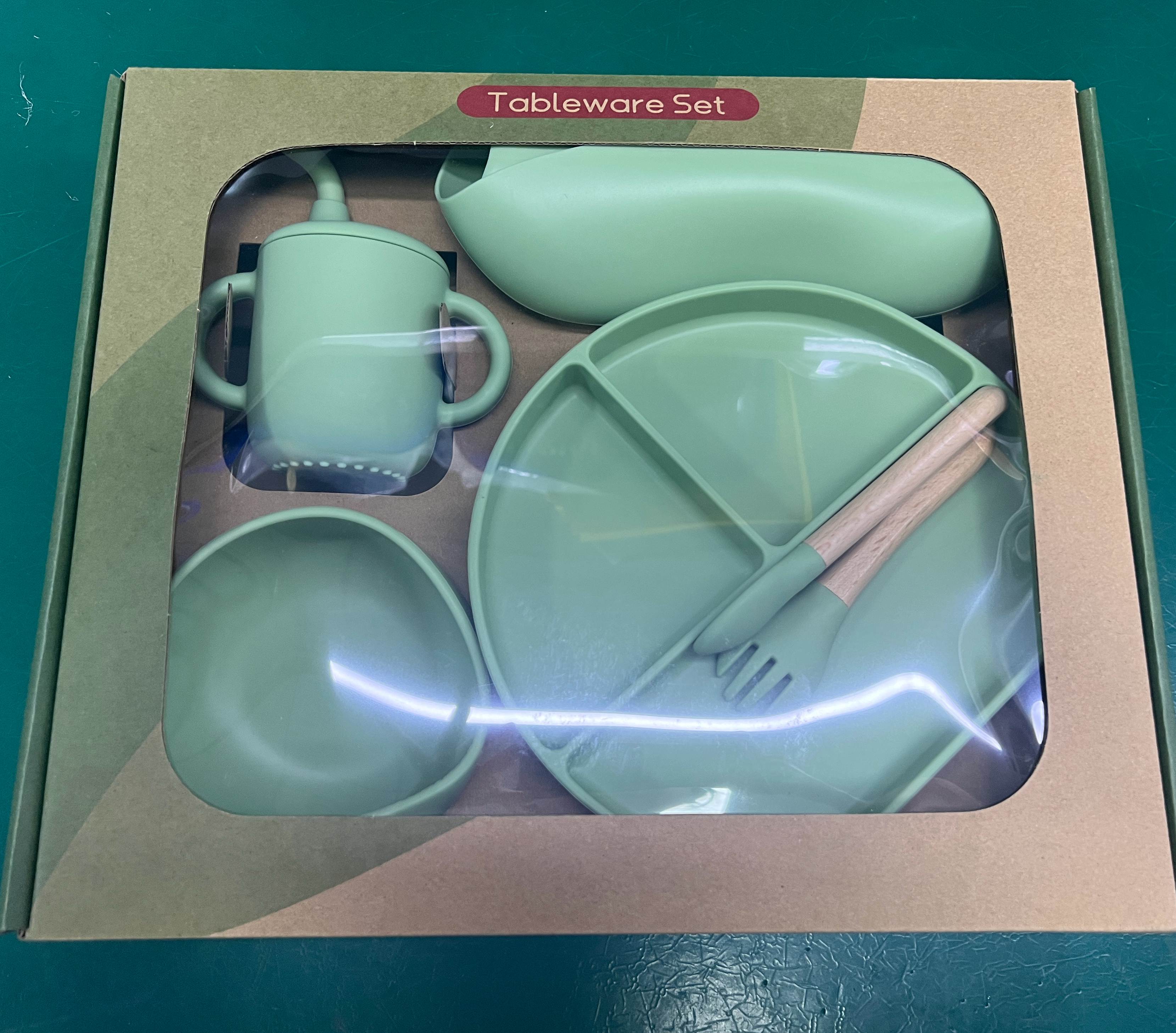 silicone feeding item set