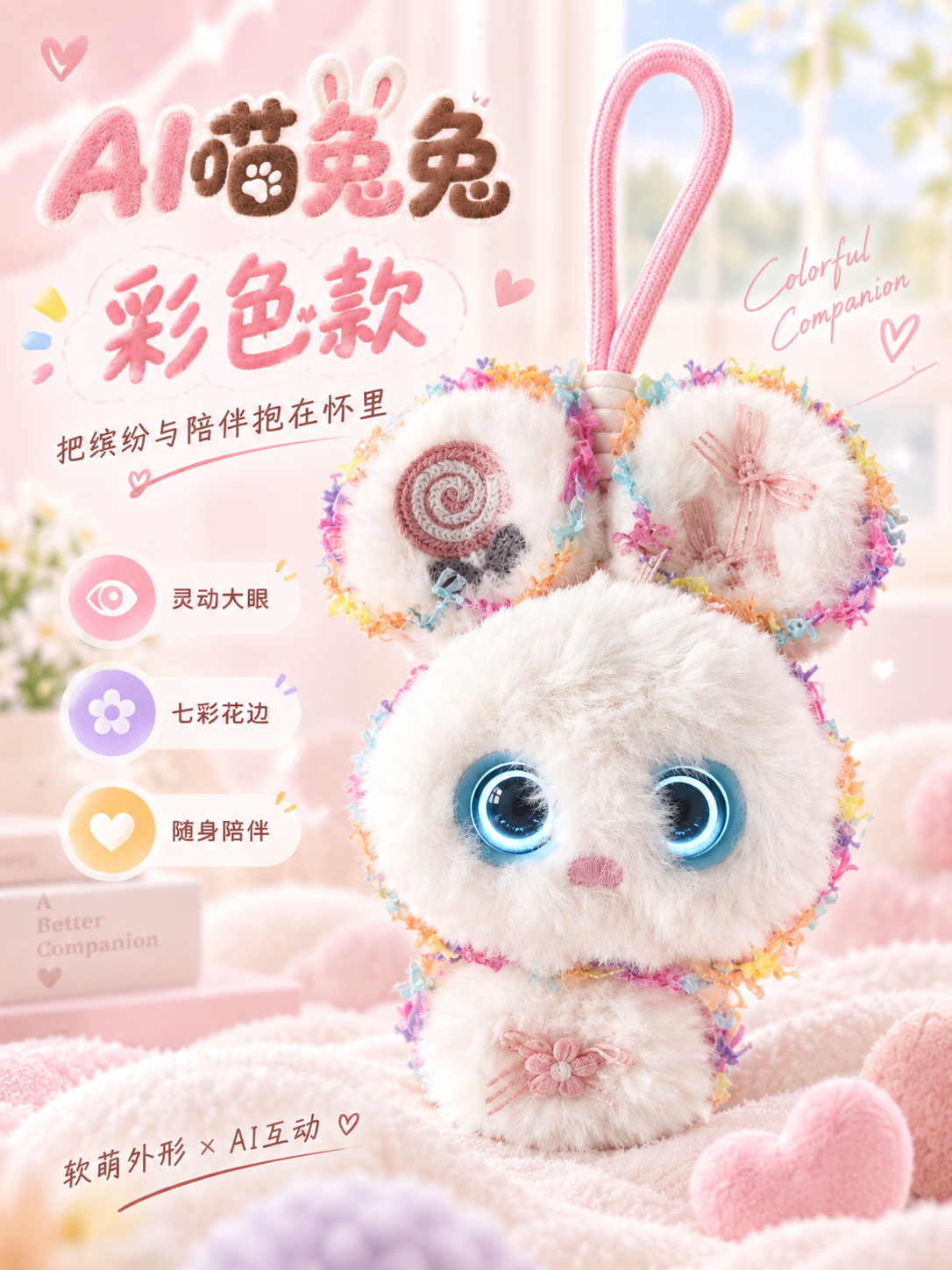 AOOMII AI Bunny Smart Interactive Plush Toy